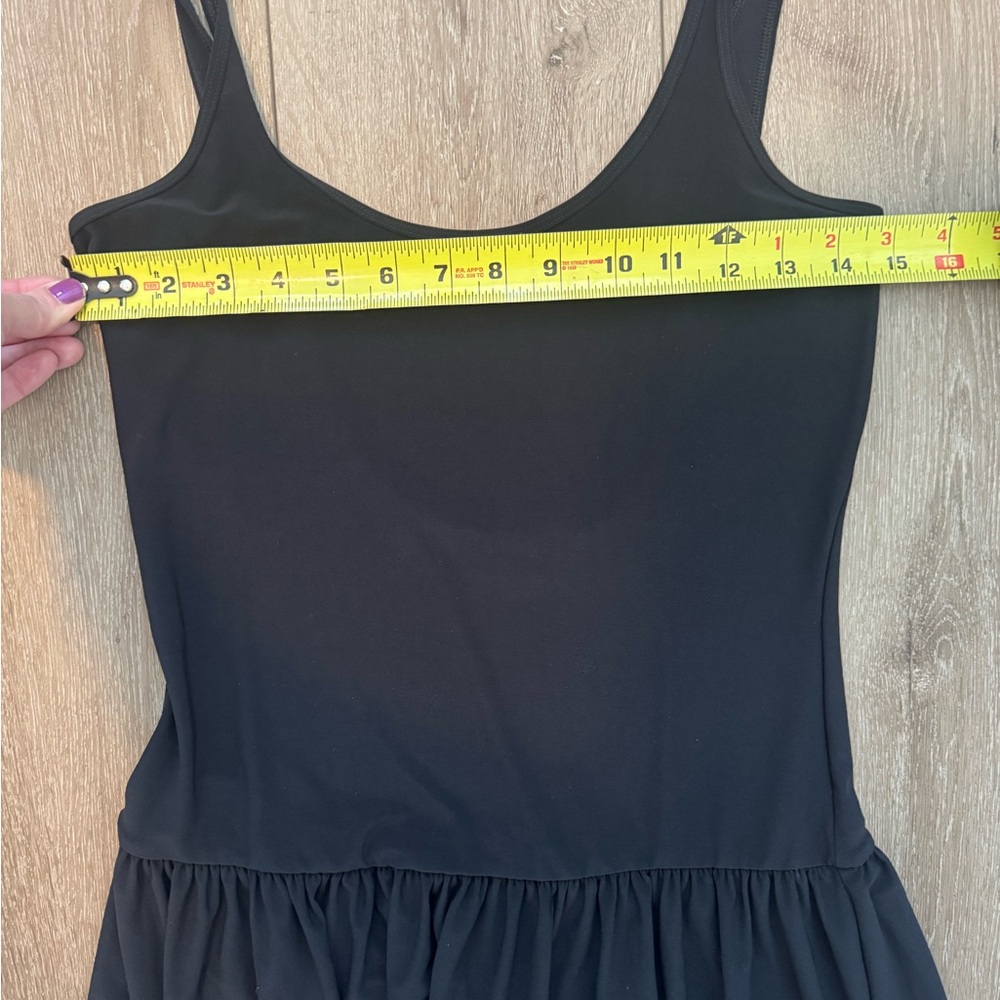 Babaton Aritzia Lowback Midi Dress Minimalist Slip Sundress Black Small - Picture 9 of 10
